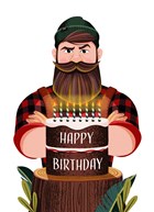 verjaardag kaart folio happy birthday man met baard